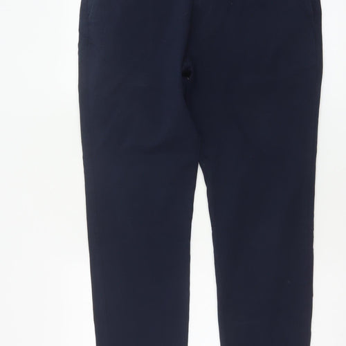 Marks and Spencer Men Blue 34 Slim Ultimate Chino Trousers 34/29