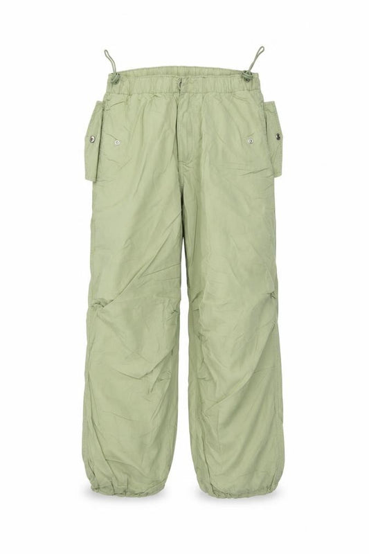 Marks and Spencer Girls Green 9-10 Years Cargo Trousers Cotton