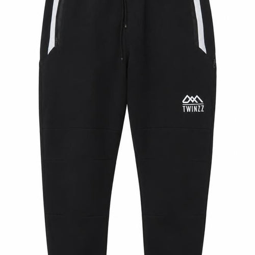 Twinzz Men’s Black Logo Tapered Jogger Trousers Size M