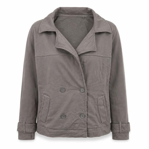 Next Women’s Brown UK 16 Military Button Jacket Drawstring Hem