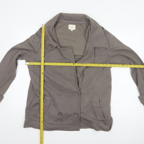 Next Women’s Brown UK 16 Military Button Jacket Drawstring Hem