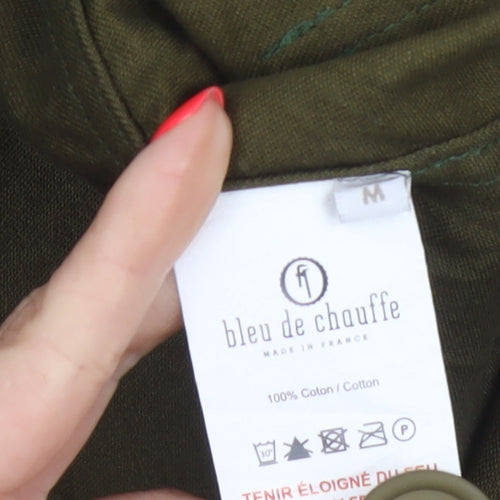 Bleu de Chauffe Men's Green M Military Cotton Work Jacket France