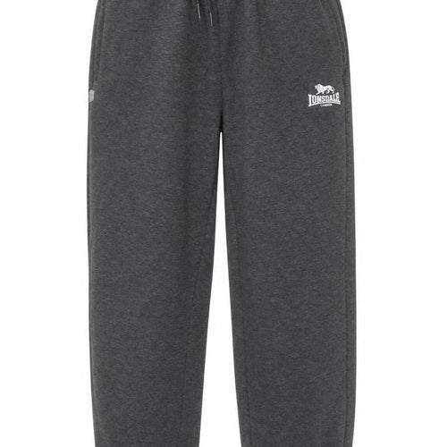 Lonsdale Men’s Grey M Fleece Sweatpants Joggers Drawstring Logo