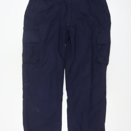 Regatta Men’s Blue 34in Cargo Trousers Waterproof Straight Leg