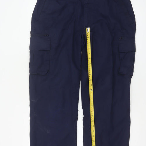Regatta Men’s Blue 34in Cargo Trousers Waterproof Straight Leg