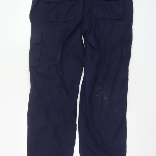Regatta Men’s Blue 34in Cargo Trousers Waterproof Straight Leg