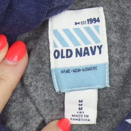 Old Navy Boys Multicoloured 8 Years Full Zip Star Hoodie Pockets