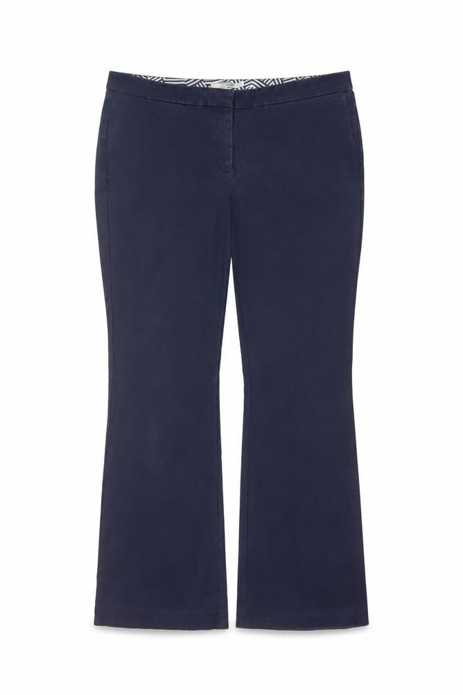 Front view of Boden Women’s Blue UK 16 Bootcut Stretch Smart Trousers