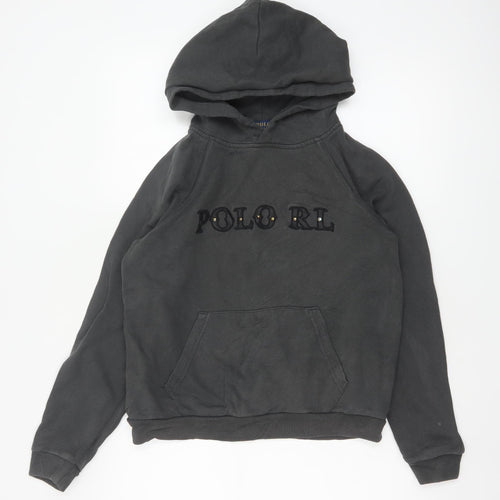 Polo Ralph Lauren Women’s Black S Petite Studded Logo Pullover Hoodie