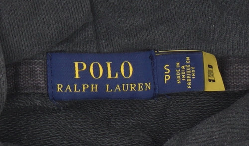 Polo Ralph Lauren Women’s Black S Petite Studded Logo Pullover Hoodie