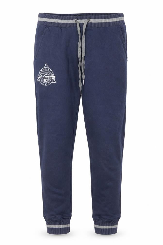 Tread Bare Men’s Blue XL Los Angeles 97 Fleece Jogger Trousers