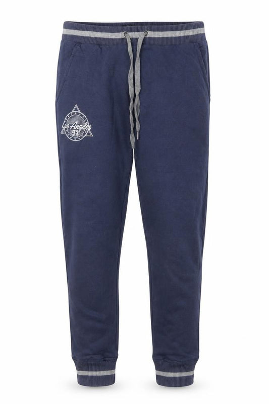 Tread Bare Men’s Blue XL Los Angeles 97 Fleece Jogger Trousers