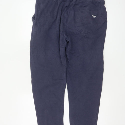 Tread Bare Men’s Blue XL Los Angeles 97 Fleece Jogger Trousers