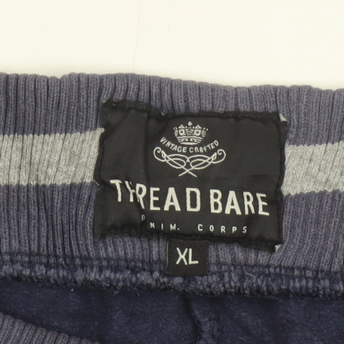 Tread Bare Men’s Blue XL Los Angeles 97 Fleece Jogger Trousers