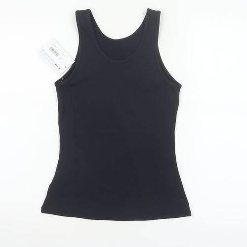 Ellesse Women Black UK 8 Athletic Stretch Tank Top Logo