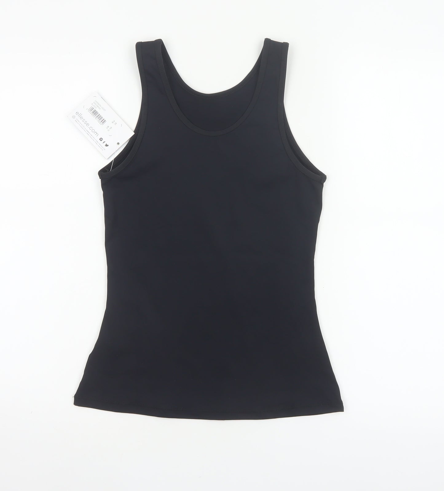 Ellesse Women Black UK 8 Athletic Stretch Tank Top Logo