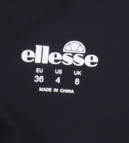 Ellesse Women Black UK 8 Athletic Stretch Tank Top Logo