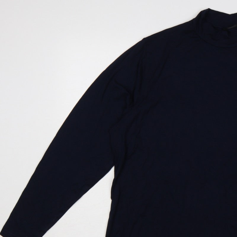 Additional view of Miladys Women Blue 2XL Roll Neck Long Sleeve Tunic Top