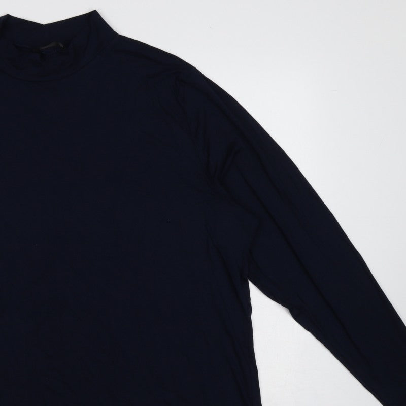 Additional view of Miladys Women Blue 2XL Roll Neck Long Sleeve Tunic Top