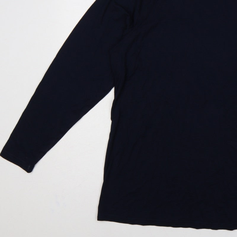 Additional view of Miladys Women Blue 2XL Roll Neck Long Sleeve Tunic Top