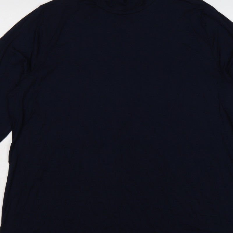 Additional view of Miladys Women Blue 2XL Roll Neck Long Sleeve Tunic Top