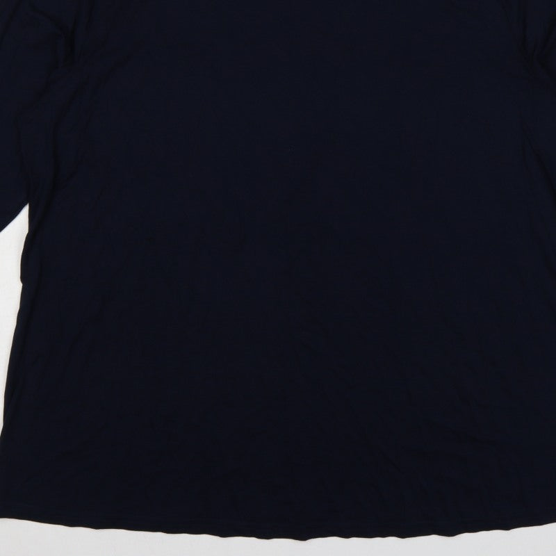 Additional view of Miladys Women Blue 2XL Roll Neck Long Sleeve Tunic Top