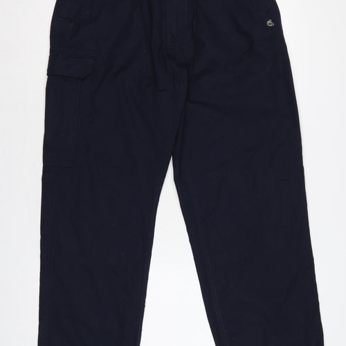 Craghoppers Men’s Blue 32R Cargo Trousers Regular Straight Leg