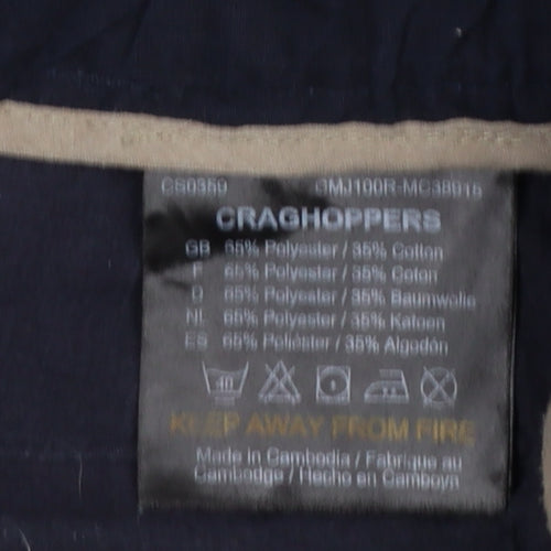 Craghoppers Men’s Blue 32R Cargo Trousers Regular Straight Leg