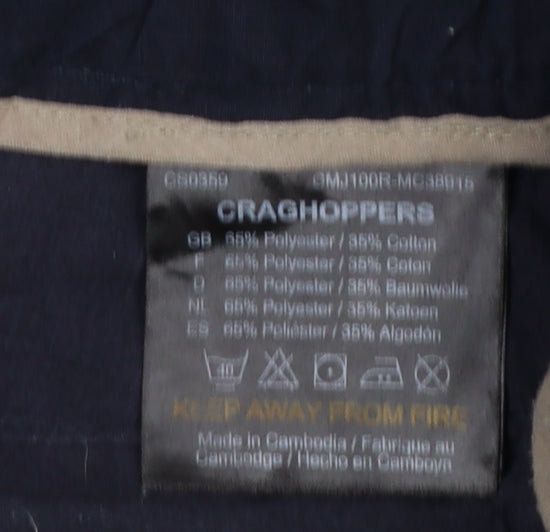 Craghoppers Men’s Blue 32R Cargo Trousers Regular Straight Leg