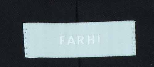 Farhi Women’s Black UK 10 Wide-Leg Wool Tailored Dress Trousers