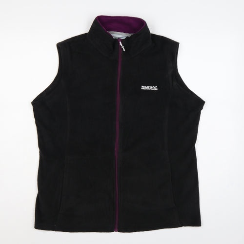 Regatta Women's Black UK 18 Fleece Bodywarmer Waistcoat Full Zip