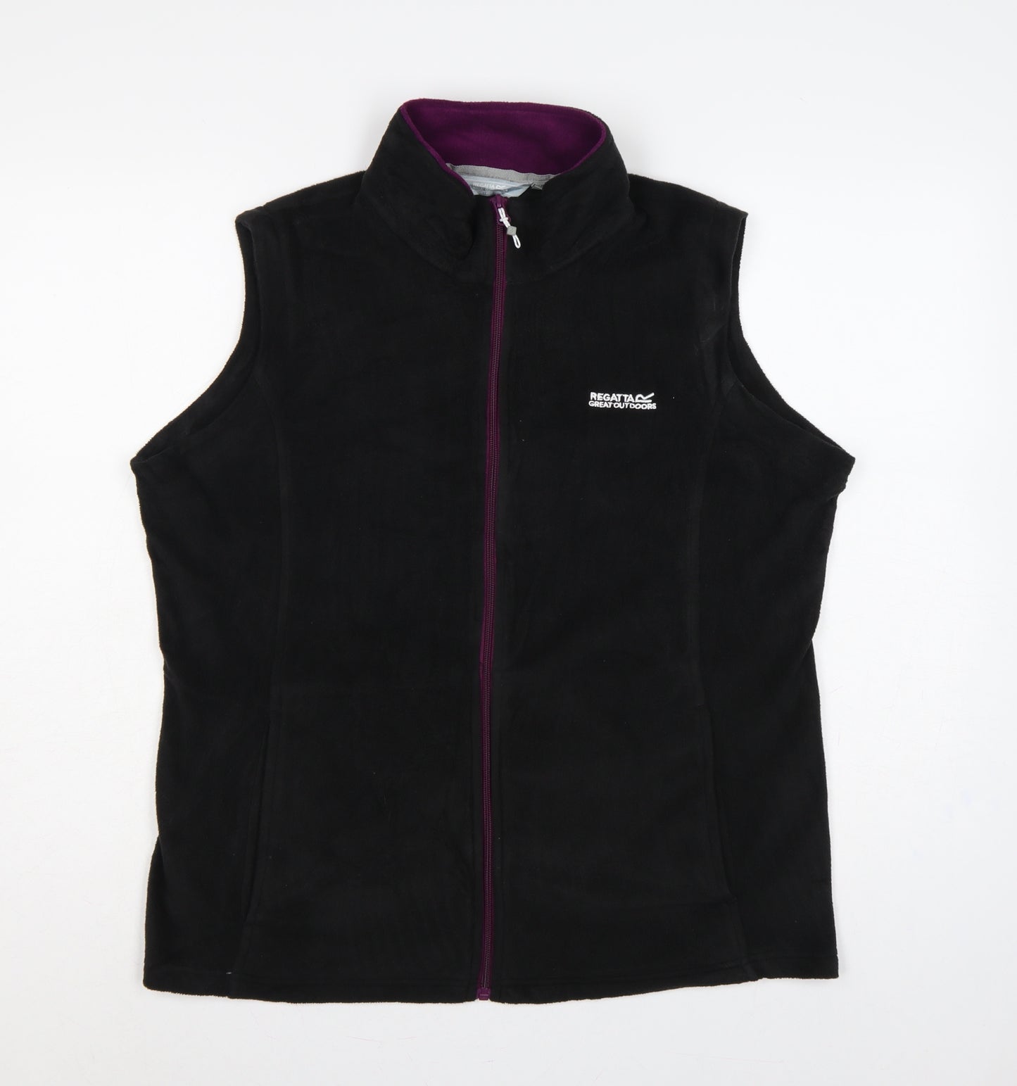 Regatta Women's Black UK 18 Fleece Bodywarmer Waistcoat Full Zip