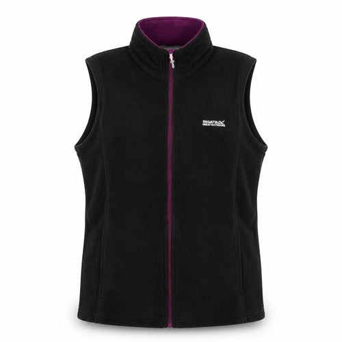 Regatta Women's Black UK 18 Fleece Bodywarmer Waistcoat Full Zip