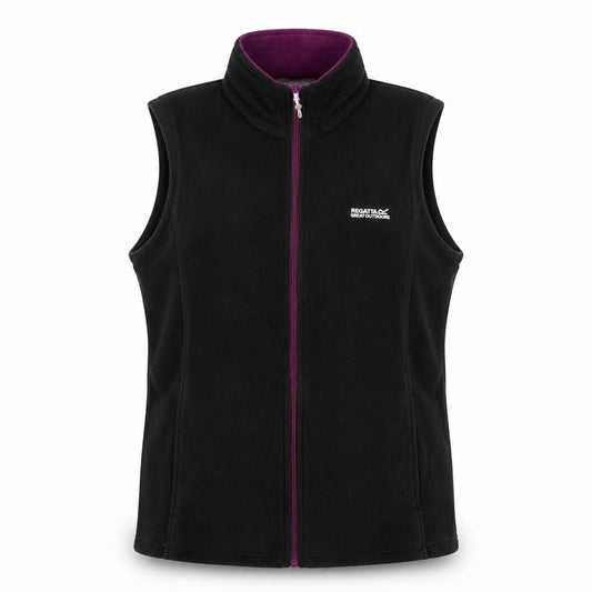 Regatta Women's Black UK 18 Fleece Bodywarmer Waistcoat Full Zip