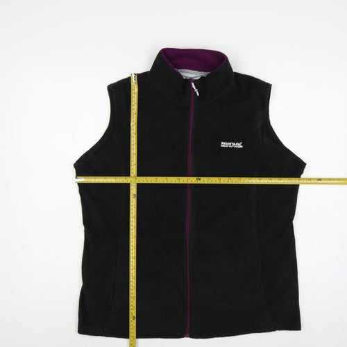 Regatta Women's Black UK 18 Fleece Bodywarmer Waistcoat Full Zip