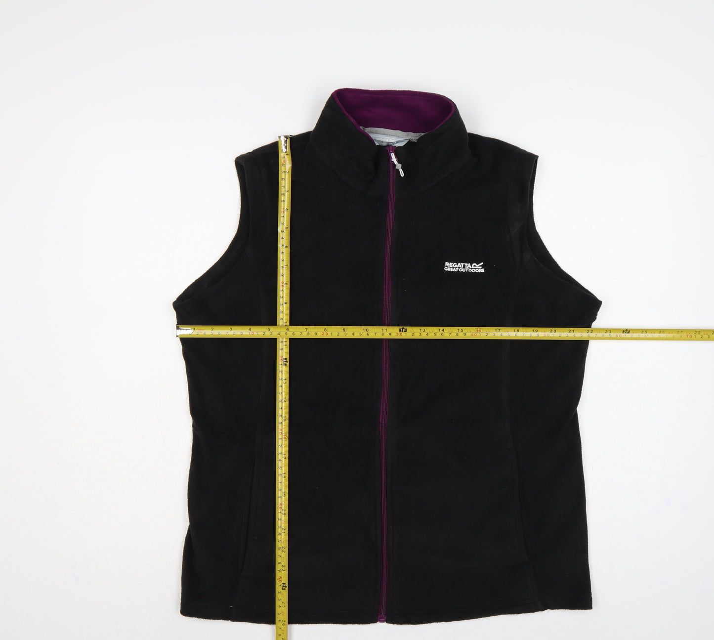Regatta Women's Black UK 18 Fleece Bodywarmer Waistcoat Full Zip