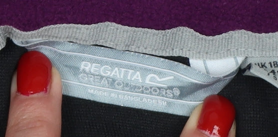 Regatta Women's Black UK 18 Fleece Bodywarmer Waistcoat Full Zip