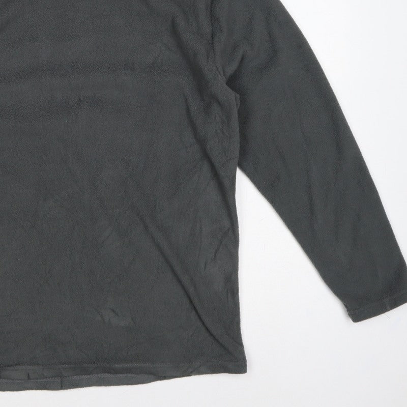 Harvey James Men's Grey L Fleece Crew Neck Pullover Sweatshirt