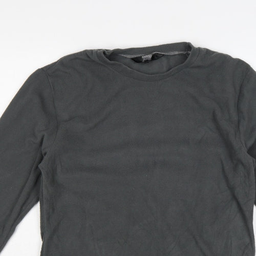 Harvey James Men's Grey L Fleece Crew Neck Pullover Sweatshirt