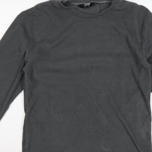 Harvey James Men's Grey L Fleece Crew Neck Pullover Sweatshirt