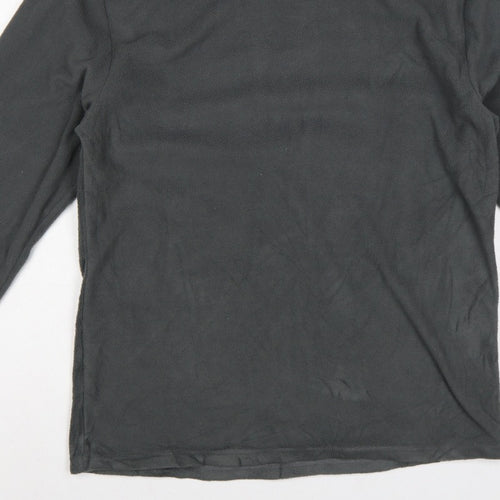 Harvey James Men's Grey L Fleece Crew Neck Pullover Sweatshirt