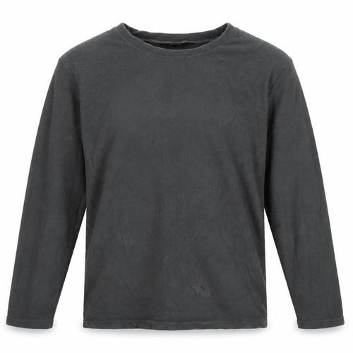 Harvey James Men's Grey L Fleece Crew Neck Pullover Sweatshirt