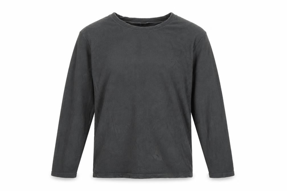 Harvey James Men's Grey L Fleece Crew Neck Pullover Sweatshirt