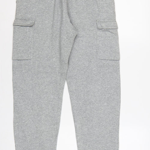 Nike Boys Grey XL 158-170cm Cargo Joggers Sweatpants Logo