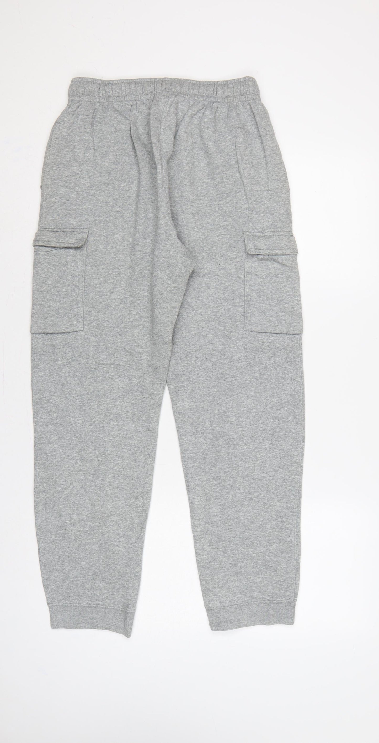 Nike Boys Grey XL 158-170cm Cargo Joggers Sweatpants Logo