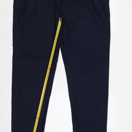 Marks & Spencer Autograph Men’s Navy 42L Tapered Smart Trousers
