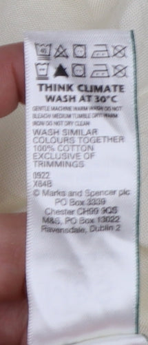 Marks and Spencer Men’s Ivory L Regular Cotton Button-Down Shirt