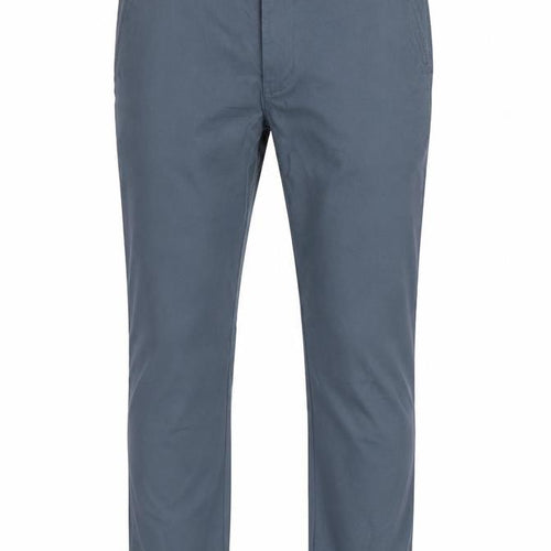 Marks and Spencer Men's Blue 40/29 Slim Fit Cotton Chino Trousers