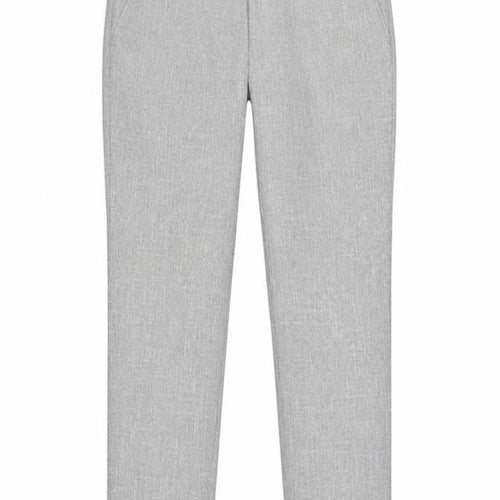 Moss London Men’s Grey 32in Slim Fit Tapered Dress Trousers