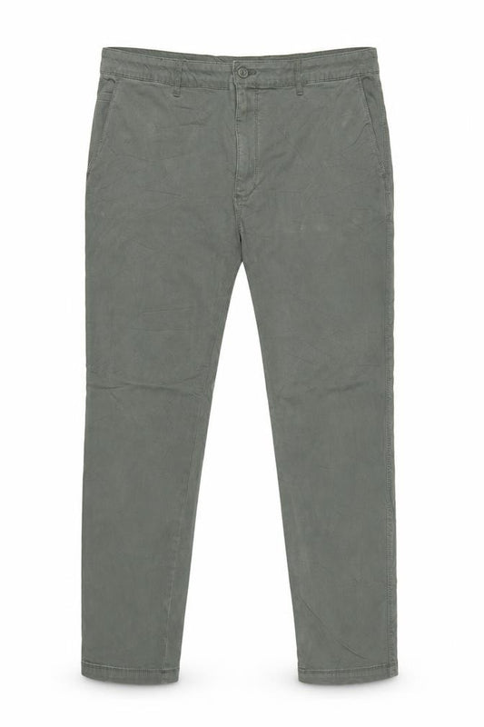 Marks & Spencer Men's Green 44/31 Chino Trousers Straight Cotton Stretch